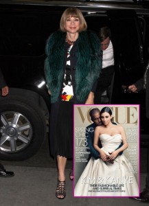 Anna Wintour Defends Kim Kardashian And Kanye West Vogue Cover They