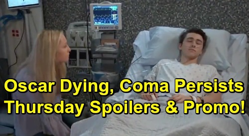 General Hospital Spoilers Thursday April Dying Oscar Remains In Coma Monica S Bad News