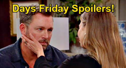 Days of Our Lives Friday, March 7 Spoilers: Steve Alarms Marlena, Rachel Blake Keeps Promise, Tate & Holly Fight