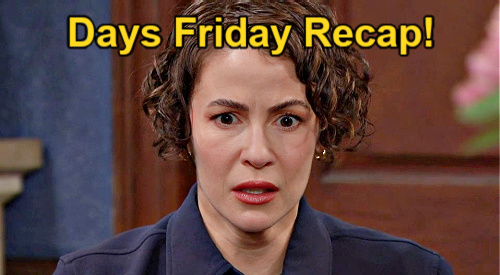 Days of Our Lives Friday, October 11 Recap- Xander Threatens Rachel’s Kidnapping, Fiona Menaces Sophia