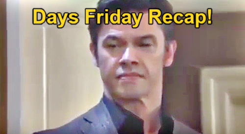 Days of Our Lives Friday, September 27 Recap: Brady Arrested Over Sarah’s Fake Memory – Stephanie’s Sizzling Dream