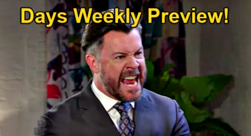 Days of Our Lives Preview: Week of April 29, EJ Rages Over Sloan’s Stolen Baby, Chanel’s Radiation Poisoning