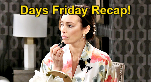 Days of Our Lives Recap: Friday, July 28 – Daddy Eric Confirmation, Stolen Results and Last-Minute Wedding Confession