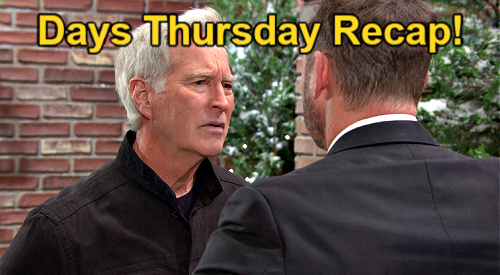 Days of Our Lives Recap: Thursday, January 4 – Johnny Rushes to Hospital – Theresa Rejects Alex’s Lawyer – Tate’s Setback