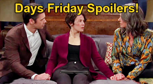 Days of Our Lives Spoilers Friday, September 6: Sarah Spills Memory Flash, Eric & EJ Face Off, Holly’s Crushing Discovery