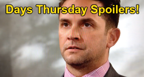 Days of Our Lives Spoilers: Thursday, February 23 – Li’s Arrest Warrant – Sloan Explodes at Eric – Brady Scares Stefan