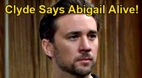 Days of Our Lives: Clyde Tells Chad Abigail Is Alive, Wild Claim Rocks Grieving Husband’s World
