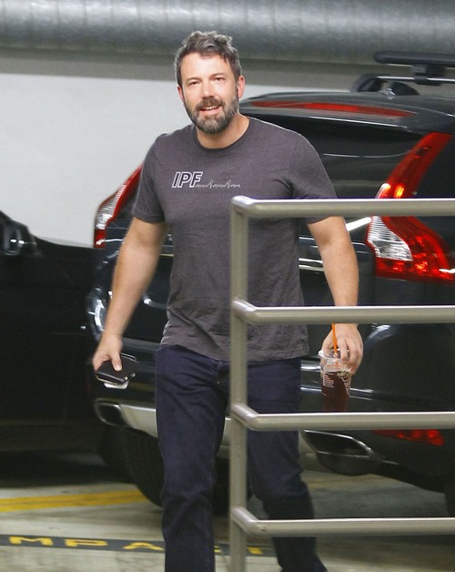 Ben Affleck Cracks A Smile In Century City | Celeb Dirty Laundry