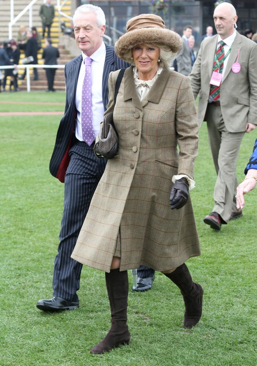 Camilla Parker Bowles Goes To Cheltenham Race Course | Celeb Dirty Laundry