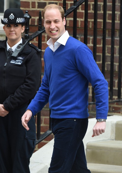 Prince William & Prince George At St. Mary's Hospital After The Birth ...