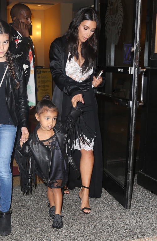 Kim Kardashian, Kanye West, & North West At 'The Lion King' Broadway ...