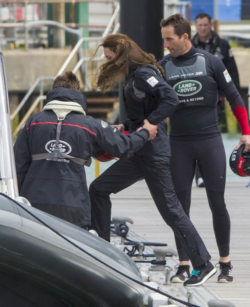 kate middleton working on a yacht