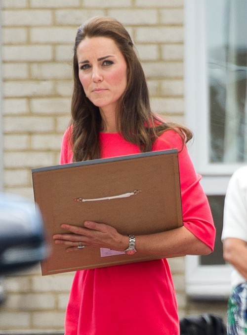 Kate Middleton Visits Blessed Sacrament School