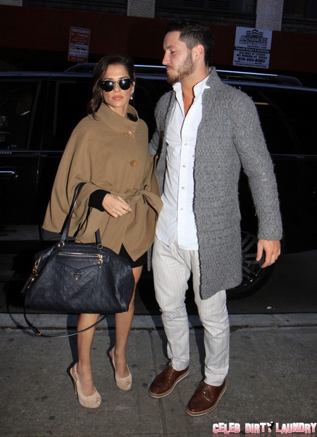 Kelly Monaco And Val Chmerkovskiy Arrive At The Wendy Williams Show