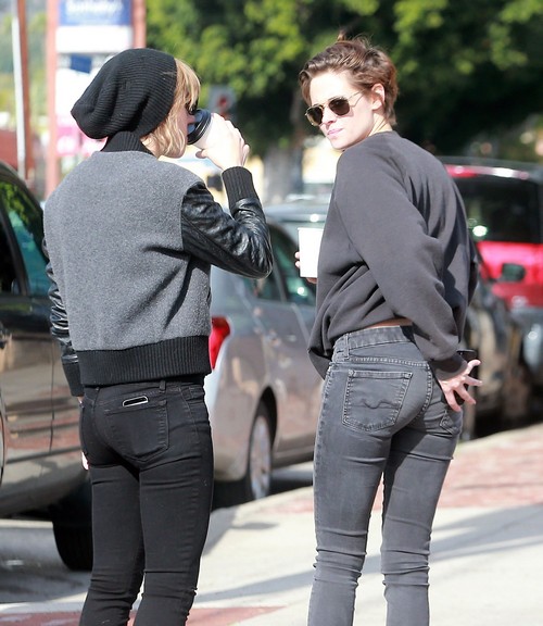 Kristen Stewart is all smiles as she steps out for lunch with a friend in  Los