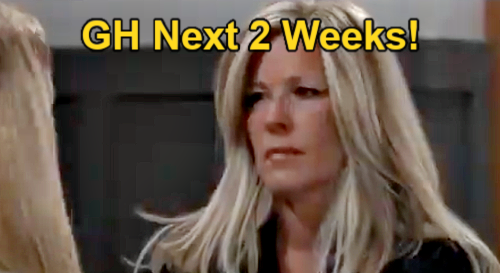 General Hospital Next 2 Weeks: Carly & Drew’s Blowup – New Lovers’ Bedroom Bust – Sonny & Ava’s Past Haunts