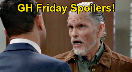 General Hospital Spoilers Friday, February 7: Cyrus’ Outburst, Drew & Sidwell’s Connection, Sonny’s Medical Results