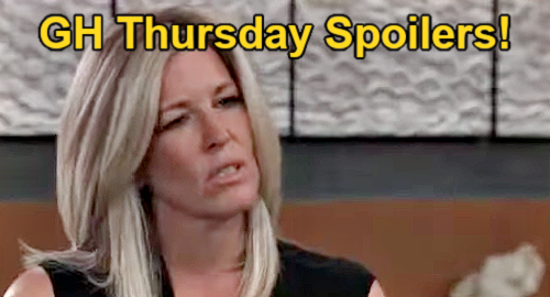 General Hospital Spoilers: Thursday, May 23 Carly’s Traitor Question for Sonny, Finn Throws Liz Out, Dex’s Decision