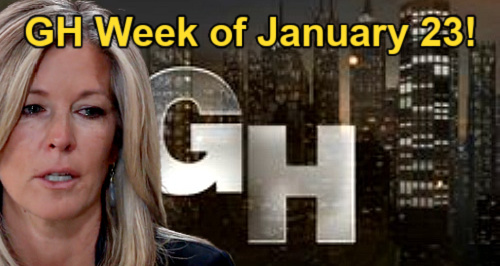 General Hospital Spoilers: Week of January 23 – Drew Decides Carly’s Fate - Queen Ava’s Kingdom - Nik’s Walls Closing In