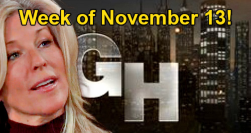 General Hospital Week of November 13: Nina’s Anger Erupts, Willow Pressures Carly and Sonny Wants Answers