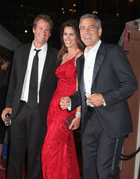 George Clooney, Stacy Keibler Swing With Cindy Crawford And Randy ...