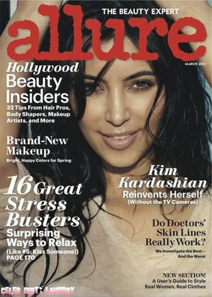 Kim Kardashian Goes Bare For the March Issue of Allure Magazine