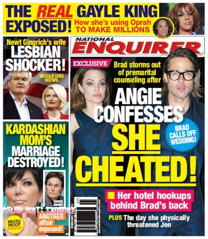 Angelina Jolie Confesses That She Cheated On Brad Pitt (Photo)