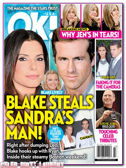 OK! Magazine: Blake Lively Steals Sandra Bullock's Man