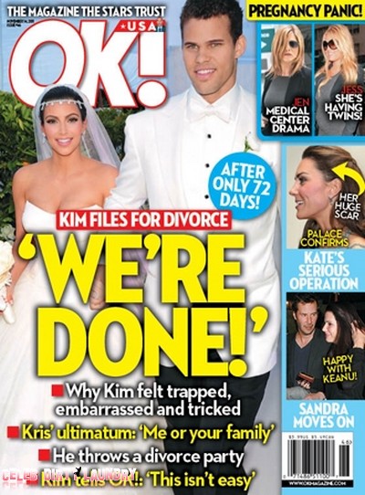 OK! Magazine: Kim Kardashian Files for Divorce - What Really Happened