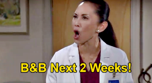 The Bold and the Beautiful Next 2 Weeks: Luna's Real Dad Trouble, Steffy's Office Turmoil, Electra Targeted