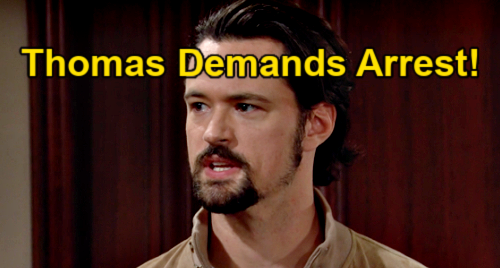 The Bold and the Beautiful Spoilers: Thomas Demands Bill's Arrest ...