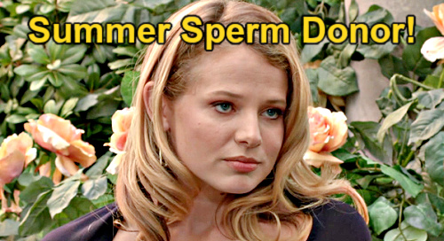 The Young and the Restless Spoilers- Summer Wants Another Child, Asks Kyle to Be Sperm Donor?