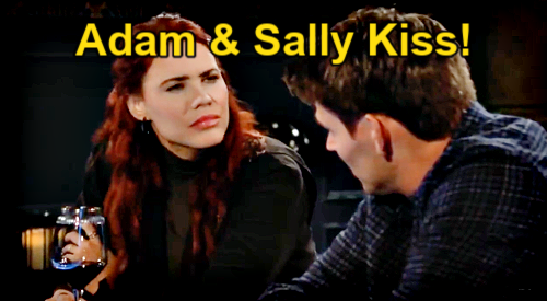 The Young And The Restless Spoilers Adam And Sally Kiss While Nicks Away Brothers Bold Move 6972