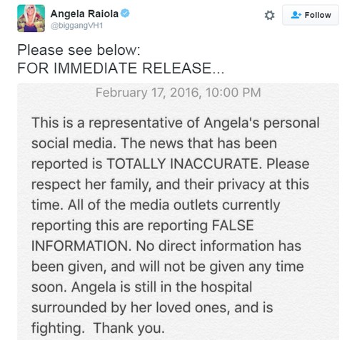 Big Ang Dead - Update: Mob Wives Angela Raiola Died at 55 After Cancer Fight