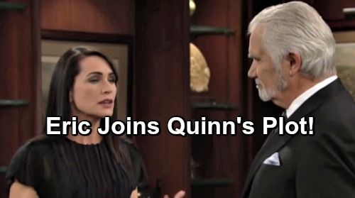 The Bold and the Beautiful Spoilers: Eric Joins Quinn’s Reunion Plot – Steffy Drawn to Supportive Wyatt, Liam Outraged