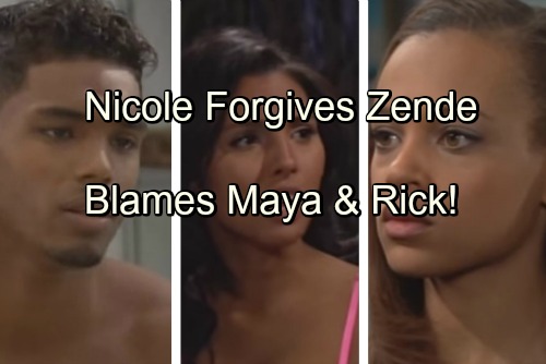 ‘The Bold and the Beautiful’ Spoilers: Nicole Forgives Zende's Sasha Hookup – Blames Selfish Maya and Rick