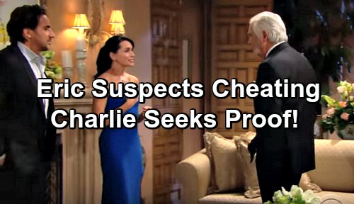 The Bold and the Beautiful Spoilers: Eric Sniffs Around Ridge and Quinn Cheating - Charlie Seeks Proof of Affair