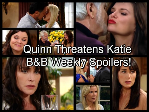 The Bold and the Beautiful Spoilers: Quinn Becomes Green-eyed Jealous Monster, Threatens Katie - Eric Reacts