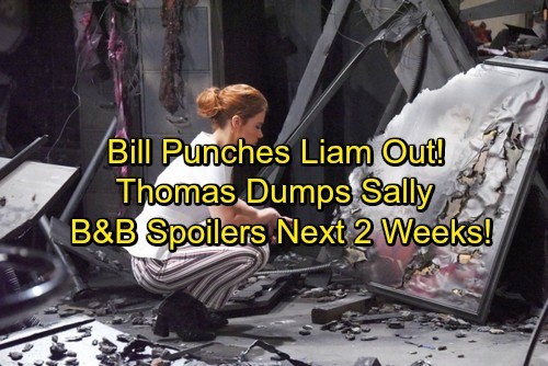 The Bold and the Beautiful Spoilers: Next Two Weeks - Bill’s Punch Stuns Liam – Sally Dumped – Nicole Leaves - Brooke Shocked