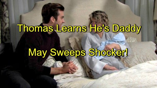 The Bold and the Beautiful (B&B) Spoilers: Ridge Lies About Sperm Donor – Thomas Learns He's a Daddy During May Sweeps