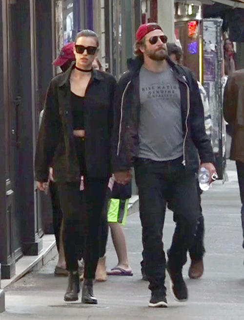 Exclusive... Bradley Cooper & Irina Shayk Pack On The PDA In Paris