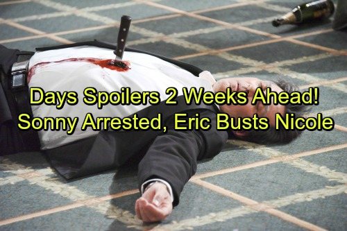 Days of Our Lives Spoilers: Next 2 Weeks, June 26 - July 7 - JJ Arrested for Deimos’ Murder – Eric Traps Nicole in a Lie