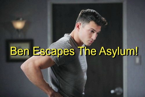 Days of Our Lives (DOOL) Spoilers: Ben Escapes from Psychiatric Hospital – Chad Terrified for Thomas and Abigail’s Safety