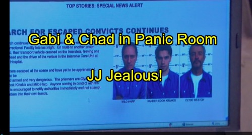 Days of Our Lives Spoilers: Chad and Gabi Get Closer Stuck in Panic Room – JJ Jealous and Concerned About DiMera Web