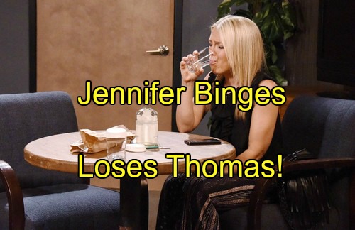 ‘Days of Our Lives’ Spoilers: Jennifer’s Wild Night of Pills and Booze – Belle Hides Relapse from Chad, Thomas at Risk