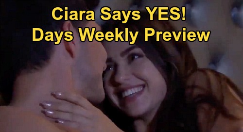 Days Of Our Lives Spoilers Week Of March 30 Preview Steve Kayla Reunite Ciara Says Yes To Ben S Marriage Proposal Celeb Dirty Laundry