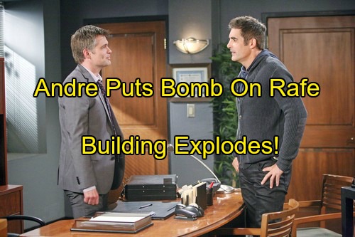 ‘Days of Our Lives’ Spoilers: Andre Straps Bomb to Rafe, Locks Him in Basement – Building Explodes as Hope Comes to Rescue