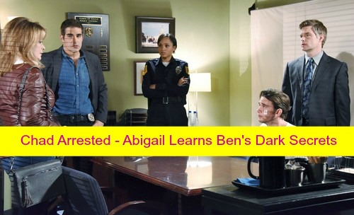 Days of Our Lives (DOOL) Spoilers: Chad Out of Coma With Amnesia, Arrested – Abigail Discovers Ben's Dark Secrets