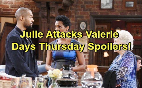 Days of Our Lives Spoilers: Steve Rescues Terrified Kayla – Julie Furious With Valerie - Jade Declares Her Love