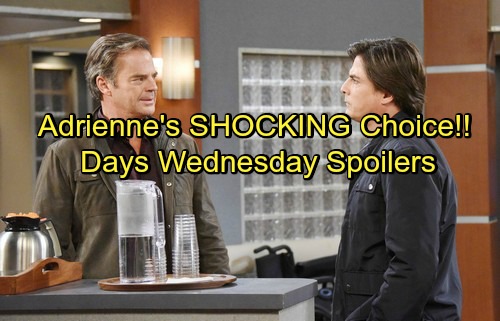 Days of Our Lives Spoilers: Adrienne’s Choice Stuns Lucas and Justin - Suspicious Tripp Digs for Murder Info